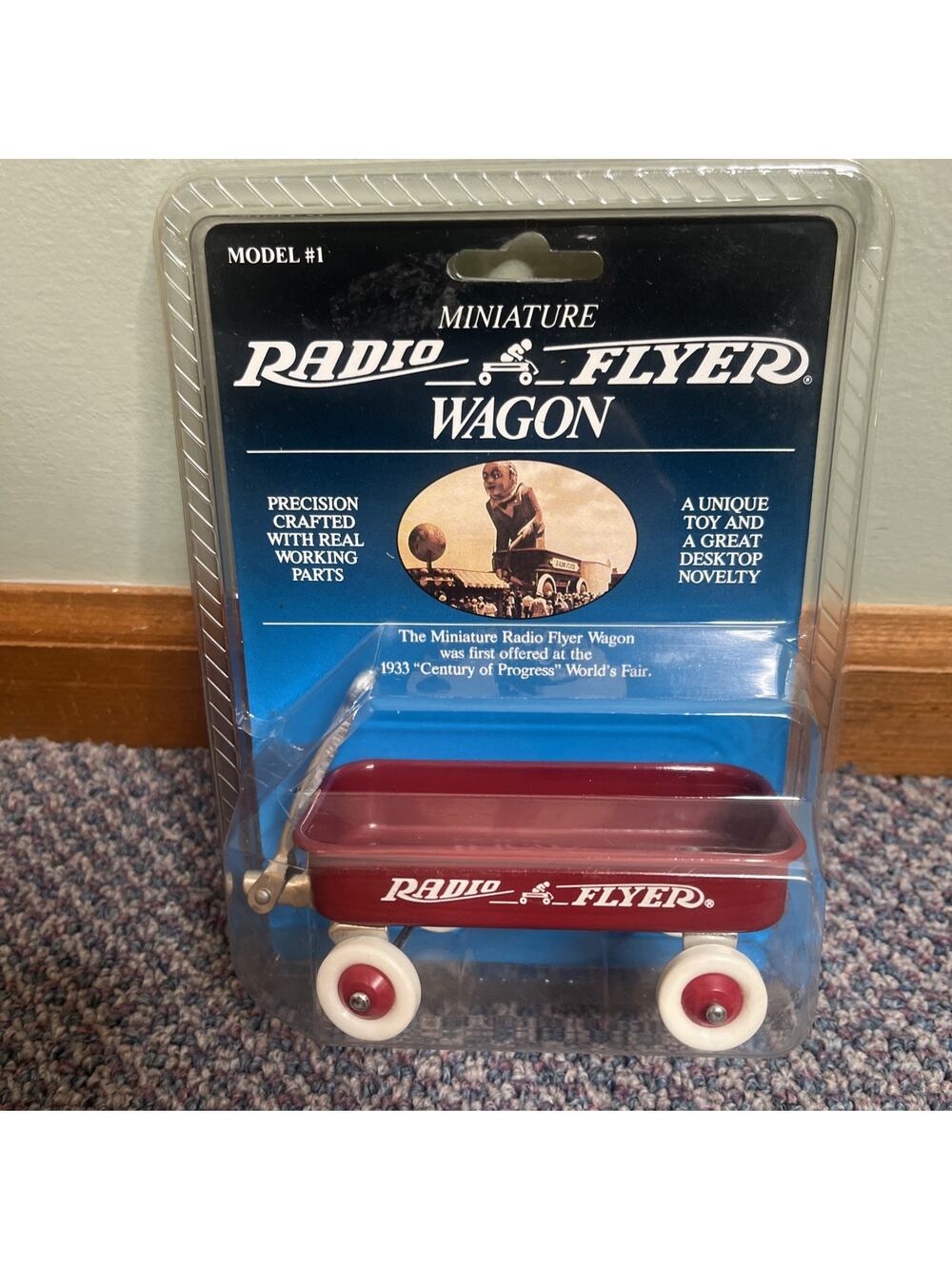 Mini Radio Flyer Miniatures Little Red Wagon # 1 Classic Wagon 1990 NEW/Sealed